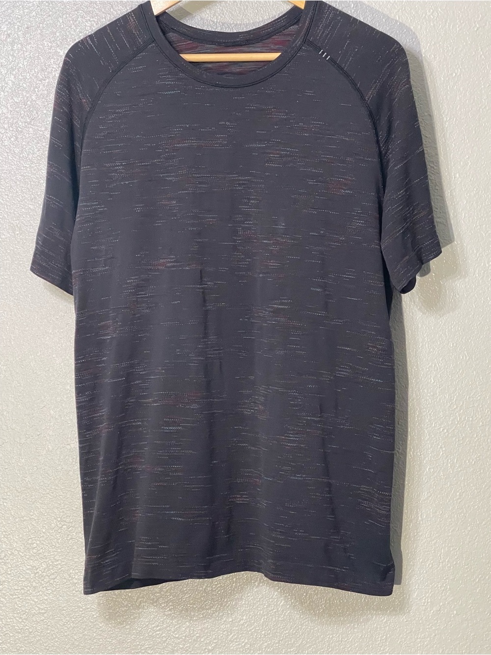 lululemon athletica Black Heather Short-Sleeve Crew